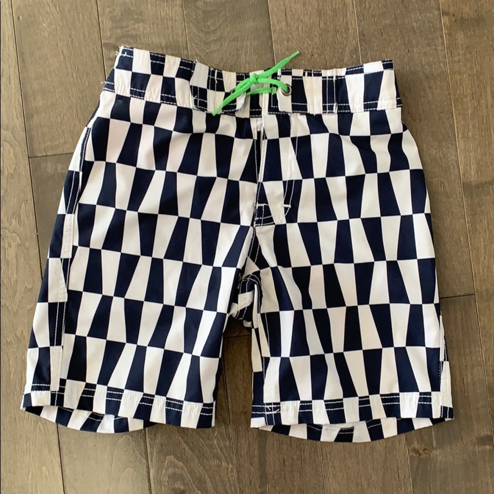 J. Crew Kids Swim Trunks - Navy and White